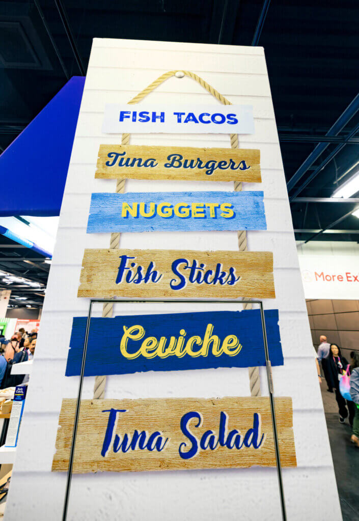 Safe Catch custom trade show booth at Expo West